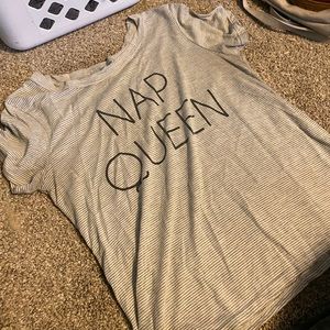 Grey striped T-shirt